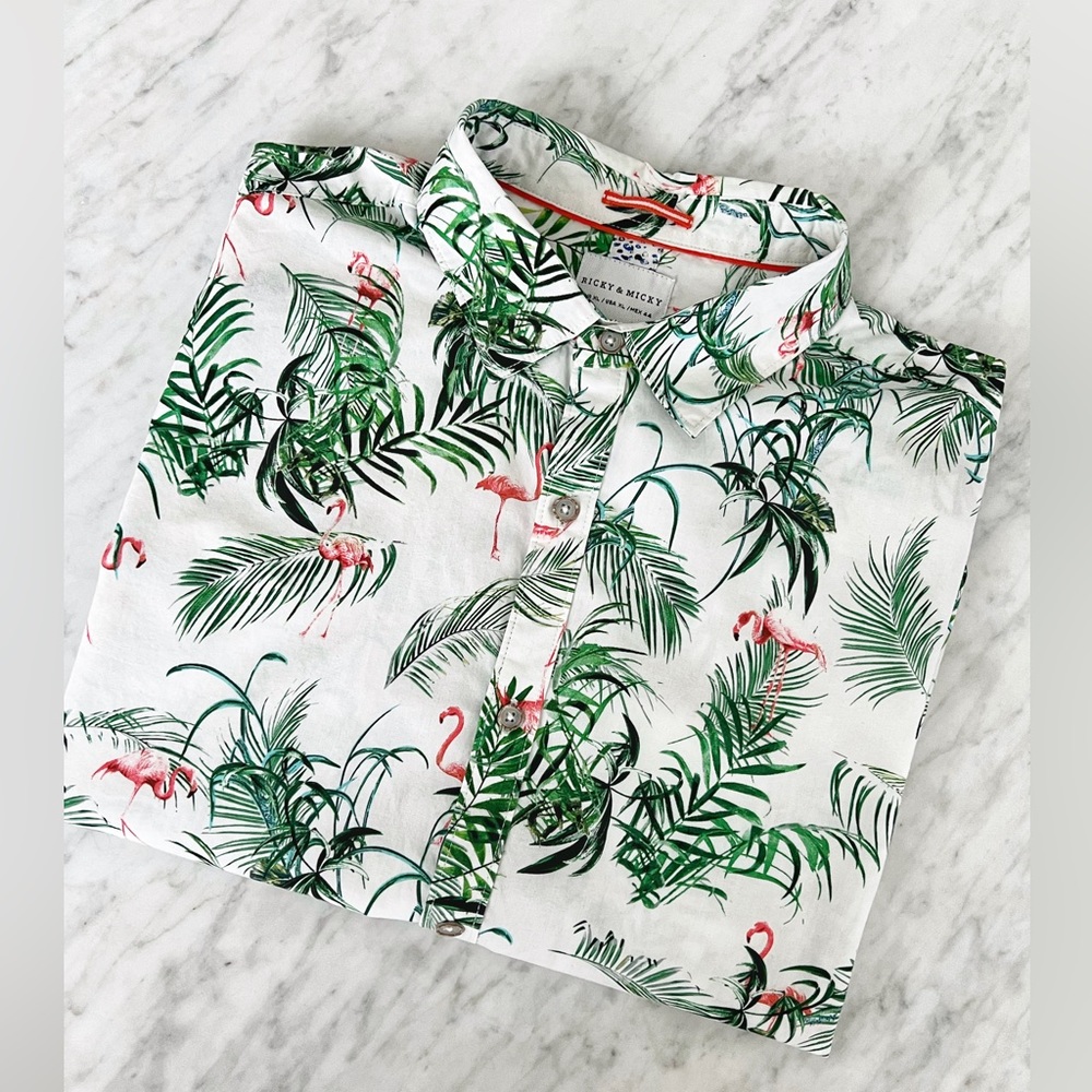 Ricky & Micky Men’s Casual Button Up Shirt XL- SlimFit